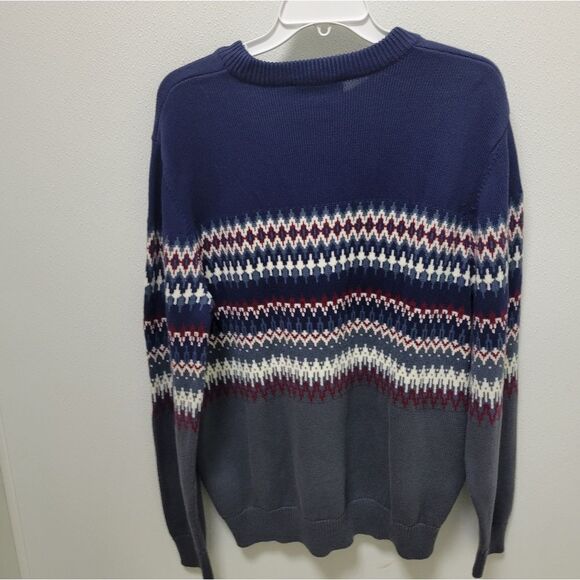 Vineyard Vines Sweater Mens  Classic Fit Fair Isle Crewneck Long Sleeve L Cotton - Picture 4 of 4